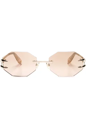 Roberto Cavalli Lentes de sol con armazón geométrica