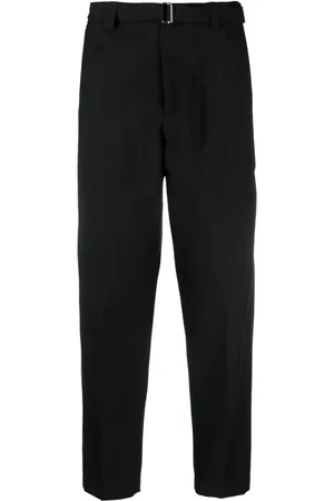 LOW BRAND Pantalones tapered con cinturón