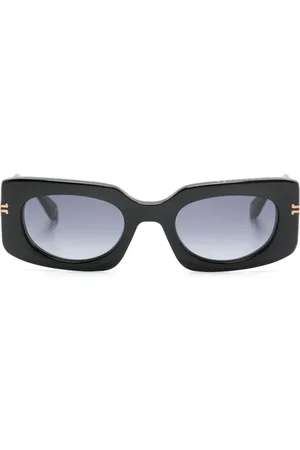 Marc Jacobs Lentes de sol con armazón rectangular y logo grabado