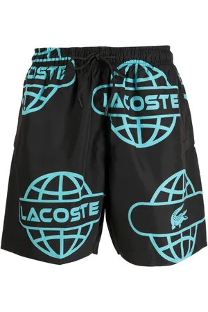 Lacoste Shorts de playa con globo estampado