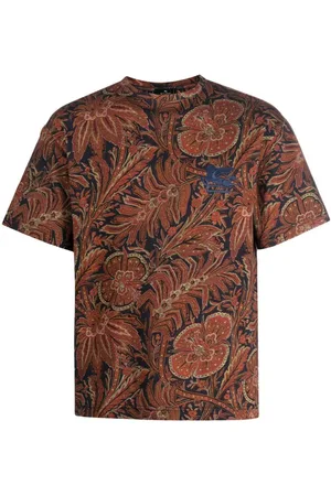 Etro Playera con motivo de cachemira y bordado Pegaso