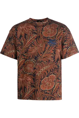 Etro Playera con motivo de cachemira y bordado Pegaso