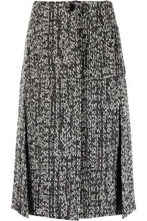 Lanvin Falda con acabado texturizado y cintura alta