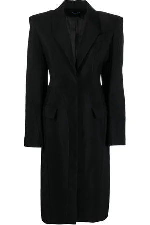 MUGLER Abrigo con solapa de muesca