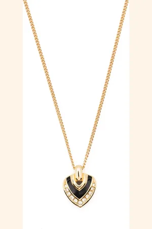 Dior Collar con dije de corazón 1990