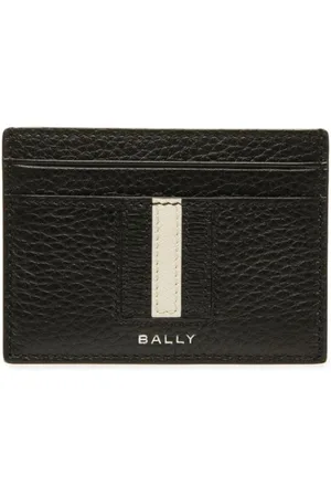 Bally Tarjetero con borde a rayas