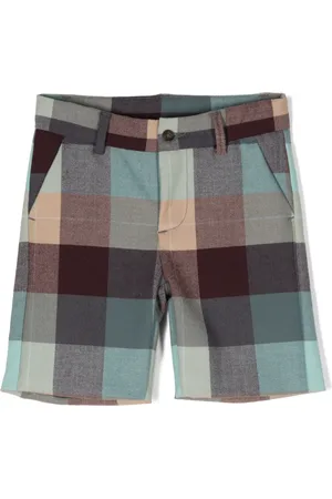 KNOT Shorts Lake con cuadros estampados