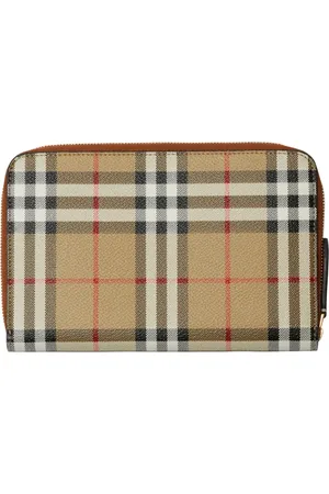 Burberry Cartera plegable con motivo Vintage Check
