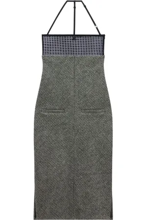 Courrèges Vestido midi Bigout Caviar