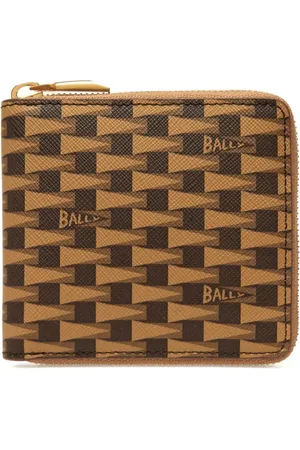 Bally Cartera con monograma y cierre