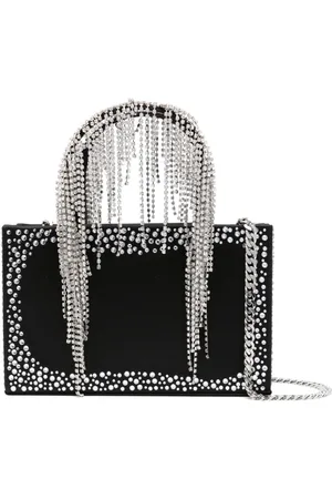 KARA Tote con flecos de cristales
