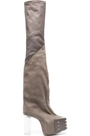 Rick Owens Botas Flared con plataforma de 120mm