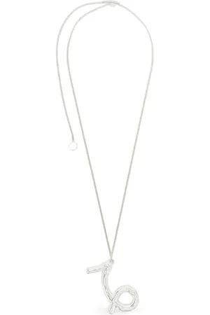 Jil Sander Collar en plata de ley con dije del zodiaco