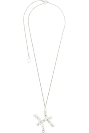 Jil Sander Collar en plata de ley con dije del zodiaco