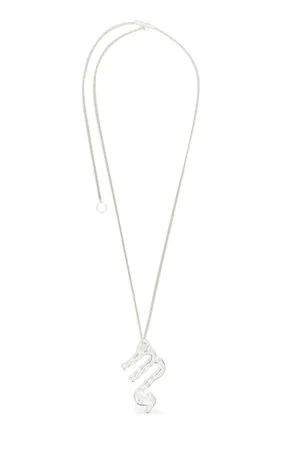 Jil Sander Collar en plata de ley con dije del zodiaco