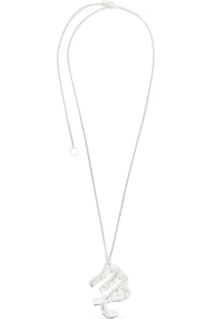 Jil Sander Collar en plata de ley con dije del zodiaco