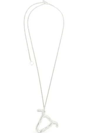 Jil Sander Collar en plata de ley con dije del zodiaco