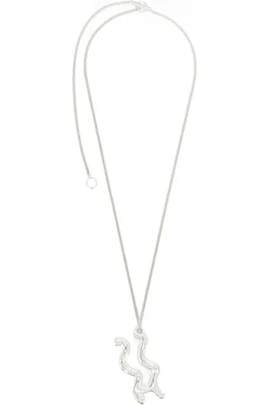 Jil Sander Collar en plata de ley con dije del zodiaco