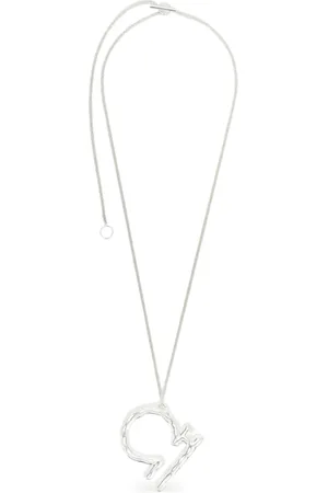 Jil Sander Collar en plata de ley con dije del zodiaco