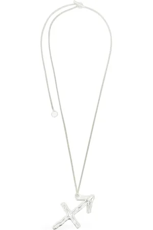 Jil Sander Collar en plata de ley con dije del zodiaco