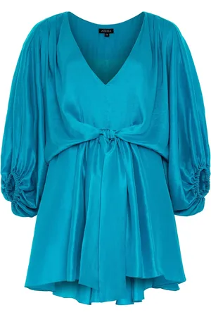 Azeeza Vestido de seda midi Johanna