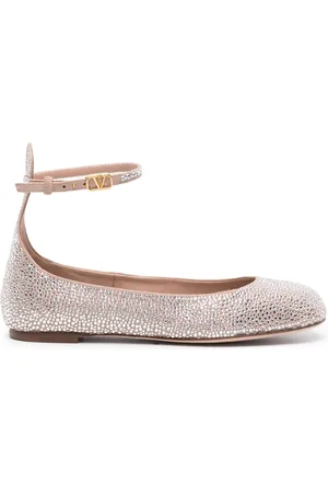VALENTINO GARAVANI Flats con detalles de cristal