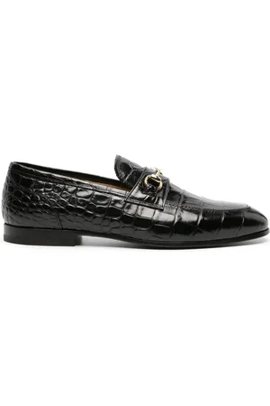 Scarosso Mocasines con efecto de piel de cocodrilo