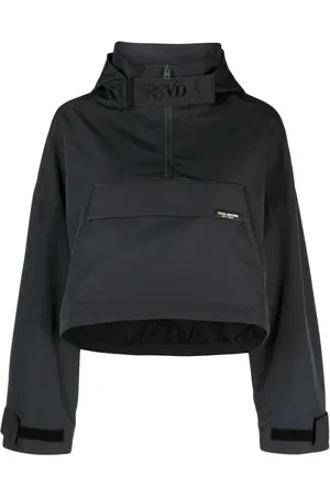 Izzue Hoodie con paneles y logo bordado