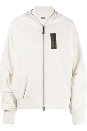 Izzue Chamarra bomber con de parche del logo y detalle de cierre