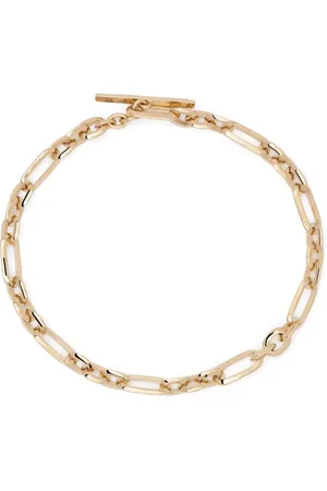Lizzie Mandler Pulsera con cadena figaro en oro amarillo de 18kt