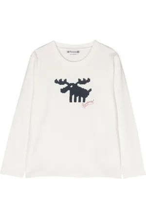 BONPOINT Playera manga larga con estampado gráfico