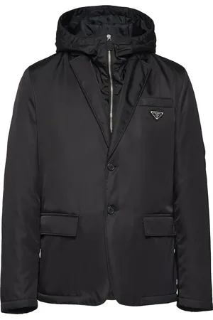 Prada Chamarra con placa del logo