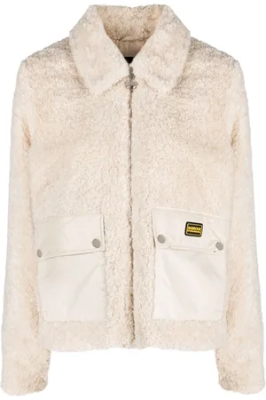 Barbour Chamarra texturizada con parche del logo