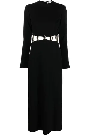 Simkhai Vestido con cuello redondo y detalle de aberturas