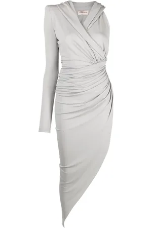 ALEXANDRE VAUTHIER Vestido midi con diseñoi asimétrico y un hombro descubierto