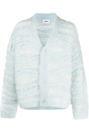 BONSAI Embossed-finish mohair-blend cardigan
