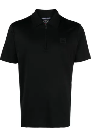 Paul & Shark Playera tipo polo con medio cierre