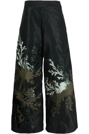 BIYAN Pantalones anchos con tiro alto