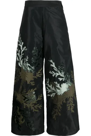 BIYAN Pantalones anchos con tiro alto