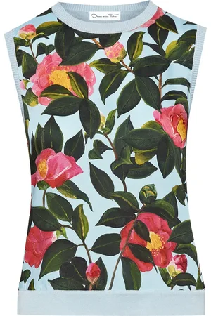 Oscar de la Renta Camiseta Camellia con estampado