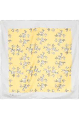 Macgraw Mascada de seda con estampado floral