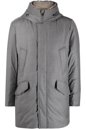 Woolrich Parka con capucha y cuello de tortuga