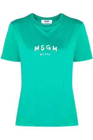 Msgm Playera con logo estampado