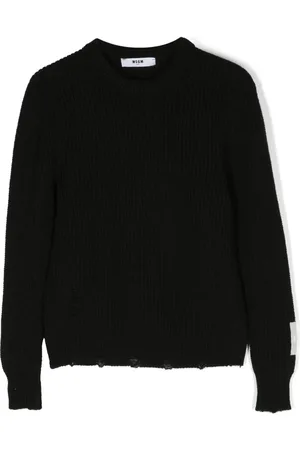 Msgm Suéter con dobladillo envejecido