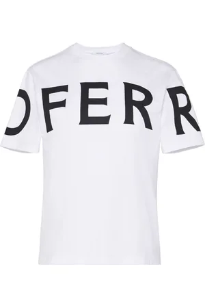 Salvatore Ferragamo Playera con logo estampado