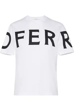 Salvatore Ferragamo Playera con logo estampado