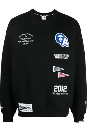 A Bathing Ape Sudadera con parche del logo bordado