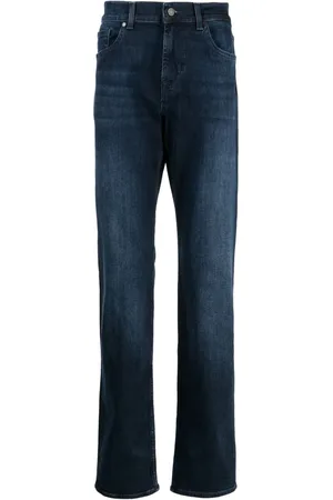 7 for all Mankind Jeans rectos con tiro medio