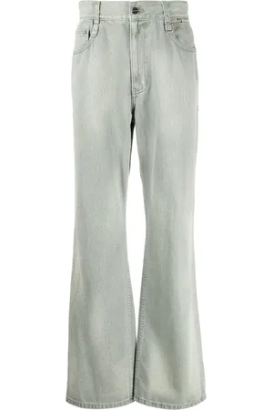 WOOYOUNGMI Jeans anchos con parche del logo