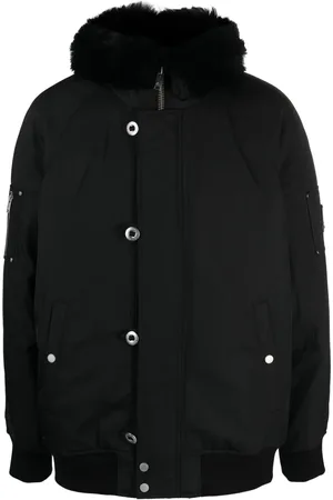 Moose Knuckles Hoodie capitonada con capucha texturizada